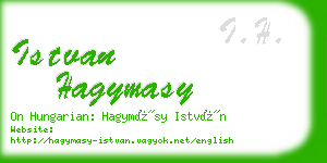 istvan hagymasy business card